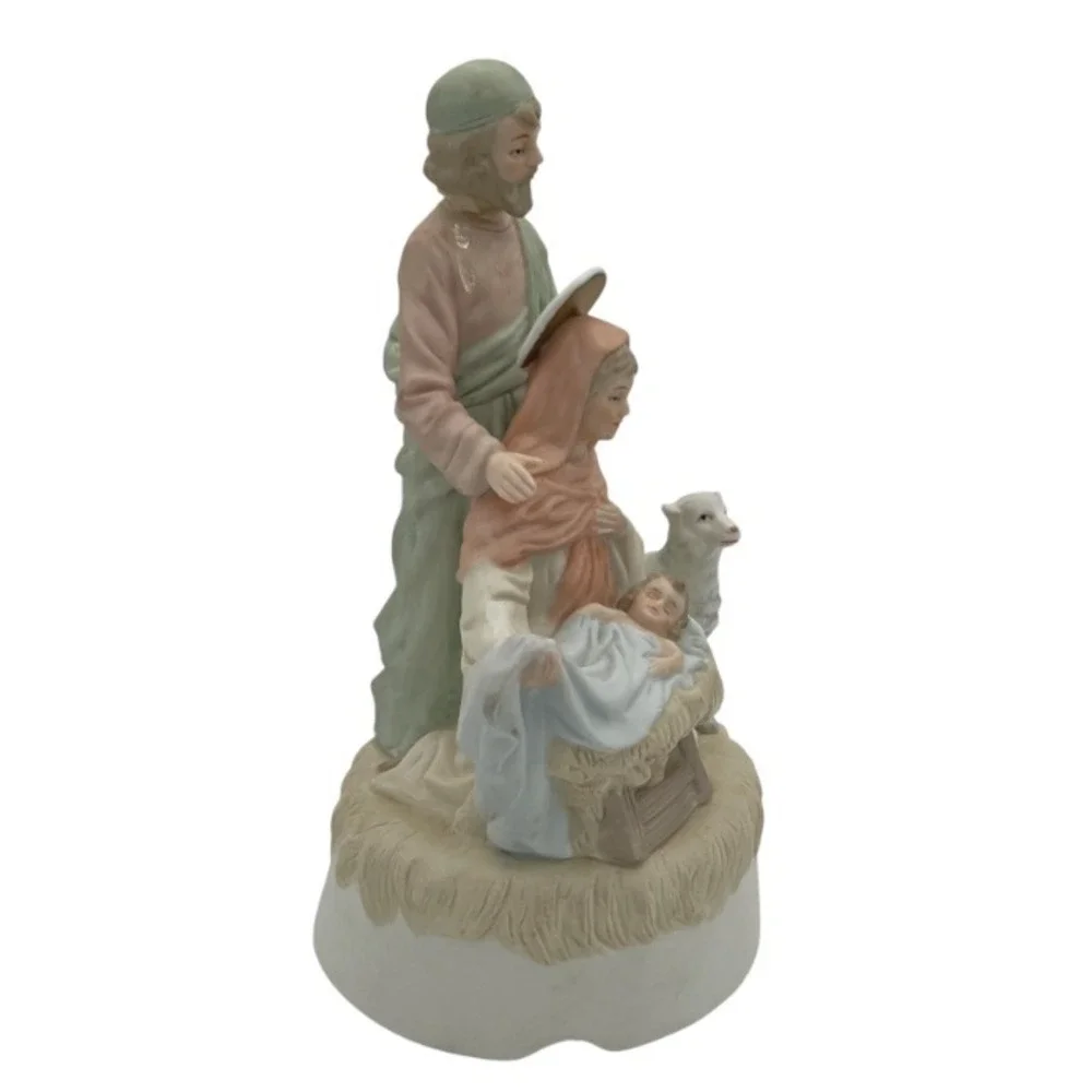 1983 Lefton Christopher Collection Musical Nativity‎ Away in a Manger Figurine
